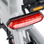 GoBlitz // Compact Foldable E-Bike (Silver)