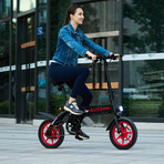 GoBlitz // Compact Foldable E-Bike (Black)