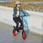 GoBlitz // Compact Foldable E-Bike (Black)