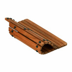 Bare Decor Peter Genuine Solid Teak Wood Toilet Mat // 20" x 18"