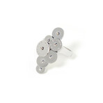 18k White Gold 7 Disc Cicaldi Ring // Ring Size: 6.25 // Pre-Owned