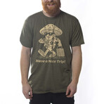 Have A Nice Trip T-Shirt // Triblend Olive (L)