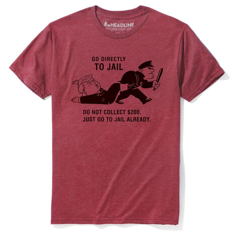Go Directly To Jail T-Shirt // Red (S)