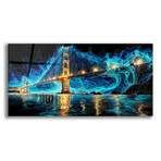 Waves of Light Over San Francisco (12"H x 24"W x 0.13"D)