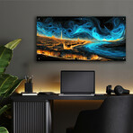 Waves of Light Over Paris 2 (12"H x 24"W x 0.13"D)