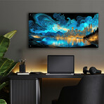 Waves of Light Over Vancouver 2 (12"H x 24"W x 0.13"D)