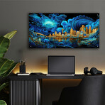 Waves of Light Over Las Vegas (12"H x 24"W x 0.13"D)