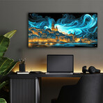 Waves of Light Over Stockholm (12"H x 24"W x 0.13"D)