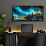 Waves of Light Over New York (12"H x 24"W x 0.13"D)