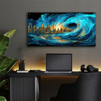 Waves of Light Over Toronto (12"H x 24"W x 0.13"D)