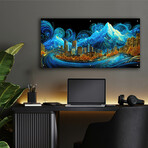 Waves of Light Over Denver 2 (12"H x 24"W x 0.13"D)