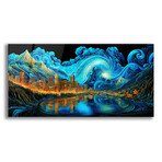 Waves of Light Over Denver (12"H x 24"W x 0.13"D)