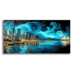 Waves of Light Over Sydney (12"H x 24"W x 0.13"D)
