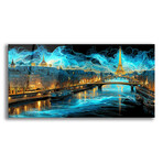 Waves of Light Over Paris (12"H x 24"W x 0.13"D)