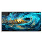 Waves of Light Over Toronto (12"H x 24"W x 0.13"D)