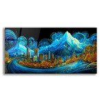Waves of Light Over Denver 2 (12"H x 24"W x 0.13"D)