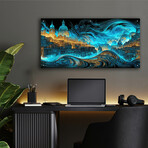 Waves of Light Over Berlin (12"H x 24"W x 0.13"D)