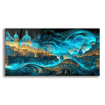 Waves of Light Over Berlin (12"H x 24"W x 0.13"D)