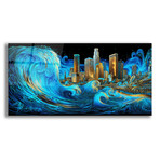 Waves of Light Over Los Angeles (12"H x 24"W x 0.13"D)