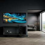 Waves of Light Over London (12"H x 24"W x 0.13"D)