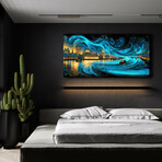 Waves of Light Over London (12"H x 24"W x 0.13"D)