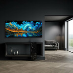 Waves of Light Over Denver (12"H x 24"W x 0.13"D)