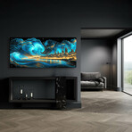 Waves of Light Over Miami (12"H x 24"W x 0.13"D)