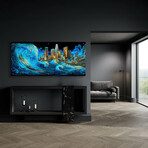 Waves of Light Over Los Angeles (12"H x 24"W x 0.13"D)