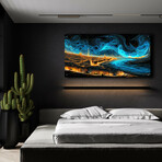 Waves of Light Over Paris 2 (12"H x 24"W x 0.13"D)