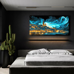 Waves of Light Over Stockholm (12"H x 24"W x 0.13"D)