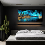 Waves of Light Over Sydney (12"H x 24"W x 0.13"D)