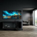 Waves of Light Over New York (12"H x 24"W x 0.13"D)