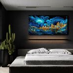 Waves of Light Over Las Vegas (12"H x 24"W x 0.13"D)