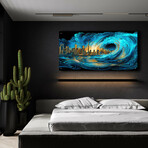 Waves of Light Over Toronto (12"H x 24"W x 0.13"D)