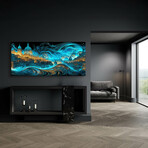 Waves of Light Over Berlin (12"H x 24"W x 0.13"D)