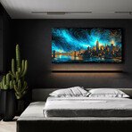 Waves of Light Over New York (12"H x 24"W x 0.13"D)