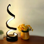 2 Pack RGB LED Swirl Lamp (Black)