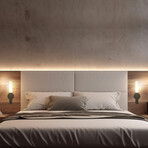 2 Pack Bedside Torch Lamp (Black Sconce)