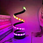 2 Pack RGB LED Swirl Lamp (Black)
