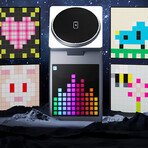 3-in-1 Speaker, Wireless Charger & Alarm Clock w/ Pixel Display