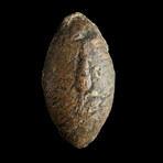 Ancient Greek Lead Sling Bullet Engraved With a Spearhead