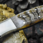 The Wlidland Razor // Clip Point // White Sheep Horn