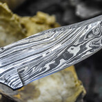 The Wlidland Razor // Clip Point // White Sheep Horn