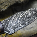 The Silent Veil // Clip Point // Pine Cone Epoxy Resin