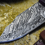 The Silent Veil // Clip Point // Pine Cone Epoxy Resin