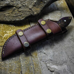 The Silent Veil // Clip Point // Pine Cone Epoxy Resin