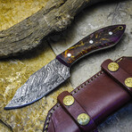 The Silent Veil // Clip Point // Pine Cone Epoxy Resin