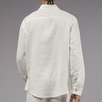 Muslin Button-Up Shirt // Off-White (M)