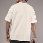 Embroidered Crewneck T-Shirt // Off-White (S)