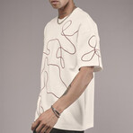 Embroidered Crewneck T-Shirt // Off-White (S)